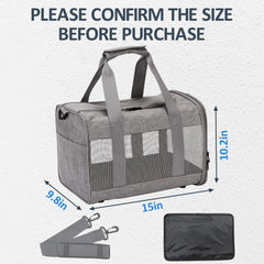 kathson carrier bag side pocket detail for food and toys