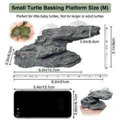 Kathson Turtle Basking Platform side view demonstrates gentle ramp for small reptiles