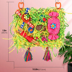 KATUMO Colorful shredded strips promote visual enrichment and interactive shredding.