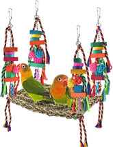 KATUMO large seagrass foraging wall toy hammock engages birds with natural textures