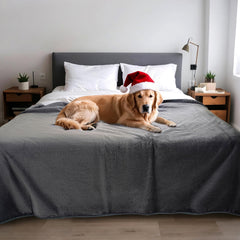 KAWBIYJ waterproof dog blanket showing 3-layer protection for leakproof furniture