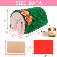 KAYCOWZA Guinea Pig Hideout warm-cool mat for all-season comfort and exploration.