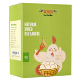 KayHEN dried BSFL in bag, a high-protein treat for chickens and birds that supports growth.