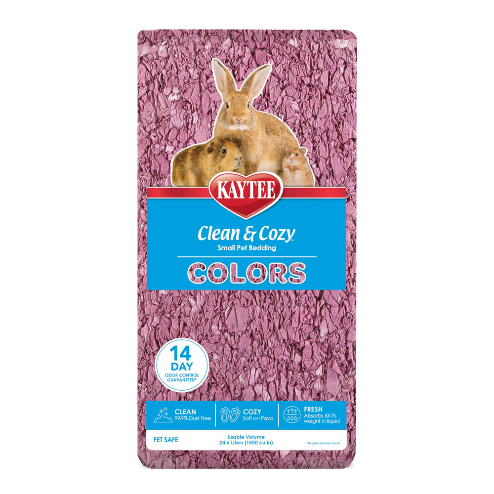 Kaytee bedding plum closeup soft texture promotes a cozy, comfortable habitat for small pets.