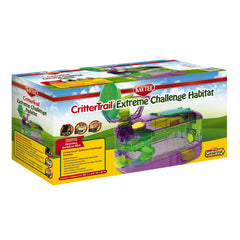 Kaytee CritterTrail Extreme Challenge Habitat front view emphasizes secure 6 mm spacing for small pets