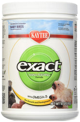 Kaytee Exact Hand Feeding Baby Bird 18oz bottle front view supports reliable daily feeds.