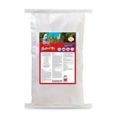 Kaytee Fiesta parakeet food bag label showcases premium ingredients for vibrant plumage.