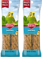 Kaytee Forti-Diet Pro Health Honey bird treat sticks, two bars, front view, adds variety.