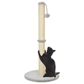Kazura 34-inch cat scratching post tall design for full-body stretches and exercise.