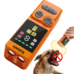 Kcdowiv dog bark deterrent with 4x emitters provides wider coverage for yard training.