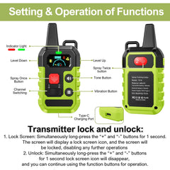 KDSZJDV citronella refill-pack display shows optional scent-based training.