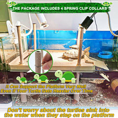 Keedolla floating basking platform made of durable, non-toxic plastic.
