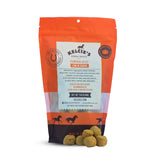 Kelcies Pumpkin Spice horse treats packaging front highlights a low-sugar snack