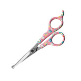 Kenchii Happy Kitty ball-tip shears blunt-tip closeup for safe kitten grooming