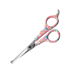 Kenchii Happy Kitty ball-tip shears blunt-tip closeup for safe kitten grooming