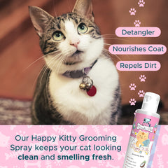 Kenchii spray gato, aplicación uniforme para un peinado suave.