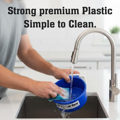 Kennel-Gear elevated crate bowl blue promotes comfortable feeding height and posture.