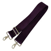 Kensington Replacement Criss Cross Belly Strap pony plum satin closeup, durable nylon for everyday use.