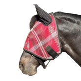 Kensington Signature Fly Mask forelock opening for comfortable visibility and forelock management.