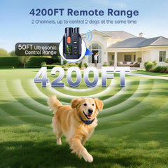 Ketwini dog training collar with beep vibration and adjustable shock for tailored training