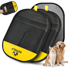 KEYHELP pet hair removal glove pack closeup highlighting reusable design for eco-friendly cleaning