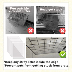 KEYIDE urine guard panel for guinea pig keeps litter contained and floors cleaner