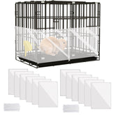KEYIDE urine guard panel for rabbit demonstrates barrier to reduce cage mess