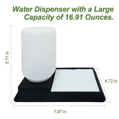 KFPSHLQE insect water feeder side view highlights gravity-based design that reduces refills.