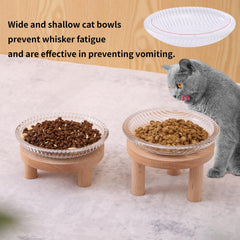 KGCCIZI cat bowl inner depth of 1 inch for shallow, whisker-friendly meals.