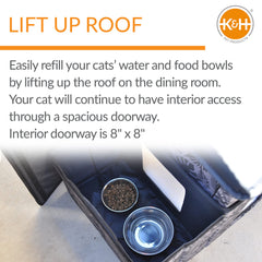 K&H Pet Products two-story heated kitty house second-story entrance for multi-cat space