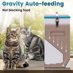 KHEARPSL 10L large-capacity feeder keeps multiple pets fed between trips.