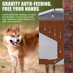 KHEARPSL 25-pound capacity feeder ready for busy households.