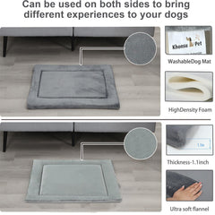 KHONSU PET reversible flannel canvas pad offers all-season warmth and easy cleaning