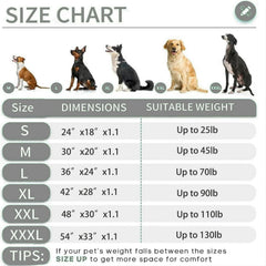 KHONSU PET dog bed mat waterproof canvas side for easy cleaning
