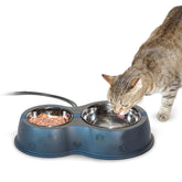 K&H Thermo-Kitty Café outdoor dining area helps feral cats stay fed in winter.
