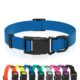 Kidding Pets collar impermeable azul, perfecto para paseos y aventuras al aire libre.
