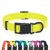 Collar impermeable Kidding Pets en primer plano, ideal para paseos sin manchas
