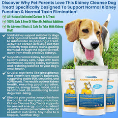 Kidney Restore kidney cleanse dog treats bacon piece offers a low-protein bite for kidney support