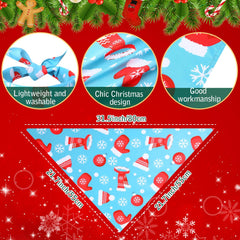 Kigeli Christmas dog bandanas festive designs for holiday events.