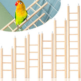 Kigeli wood step ladder six-size pack in cage for engaging bird climbing fun