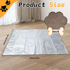 Kigley couch protection mat with aluminum layer creates a no-go zone for dogs.