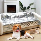 Kigley Pet Couch Deterrent Mat on sofa protects furniture from curious paws.