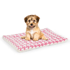 Kigmmro dog bed mat shows soft flannel and fleece for cozy naps.