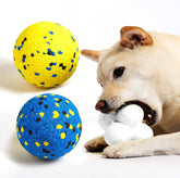 Kimee 3.9-inch dog balls side view for rugged, long-lasting play.