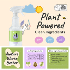 kin-kind flea tick spray indoors near pet bed provides fresh scent