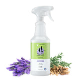 kin-kind flea tick protect spray lavender 32oz bottle ready for gentle pet care
