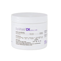 Kinetic Vet EquiShield CK Salve application—hand applying to horse's pastern after ride for comfort.
