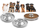 King International Puppy Bowl outer view highlights durable stainless steel for mess-free meals