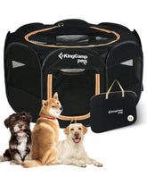 KingCamp Dog Playpen removable bottom for outdoor freedom and easy cleaning.