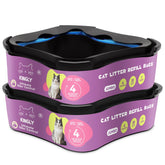 KINGLY premium cat litter refill packaging highlights eco-friendly design for sustainable waste reduction.